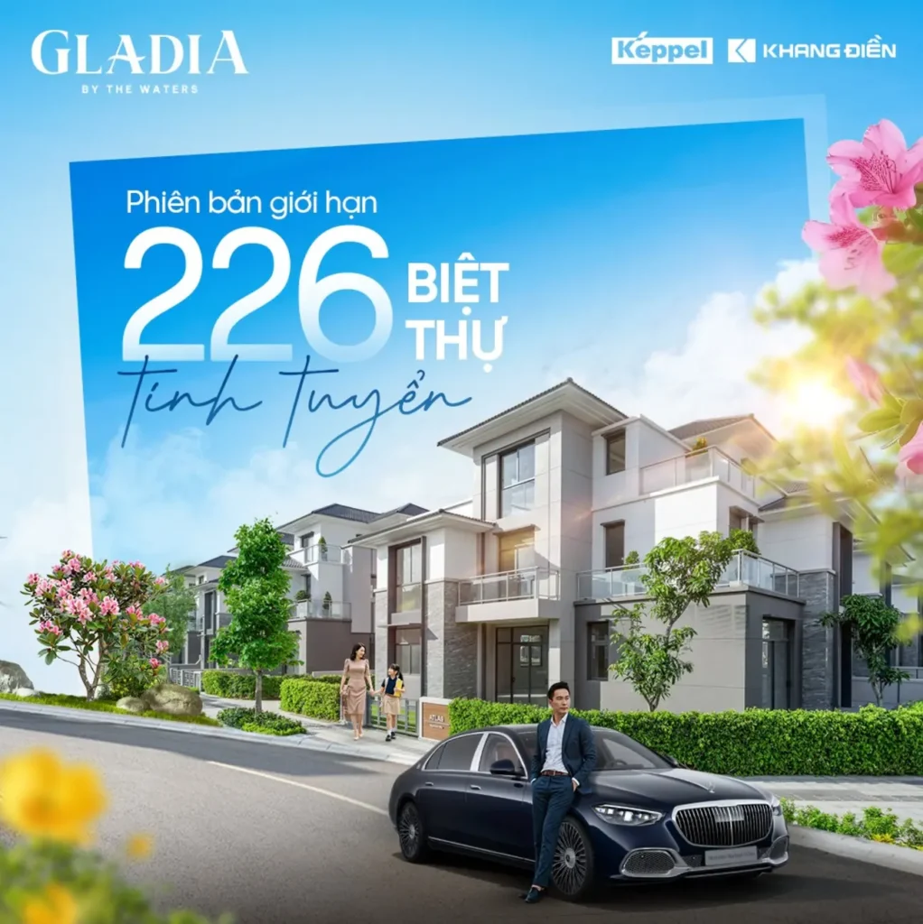 Gladia Keppelland ra mắt 159 biệt thự giới hạn bên sông Thủ Đức